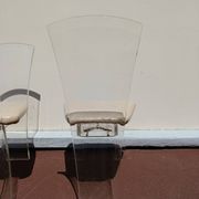 70s plexiglass chairs