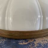 White Art Deco wall lamp electrified to nine