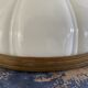 White Art Deco wall lamp electrified to nine