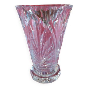 Vase signé en cristal - lorraine