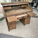 Bureau à rideau Américain en chêne 1920