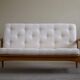 Two-seater canapé Arne Vodder, model Fd 161, reupholstered in boucle, 1950s.