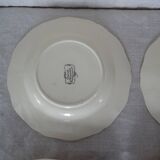 5 assiettes creuses H.Loux Sarreguemines Obernai