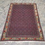 Ancien tapis d'orient fait main sena persan 2,07 x 1,35 m