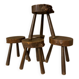 Brutalist Tripods Set of 5 (Stools)