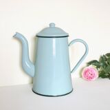 Old mint enamelled coffee maker