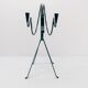Scandinavian vintage fawn iron candlestick Ystad Metall 1960