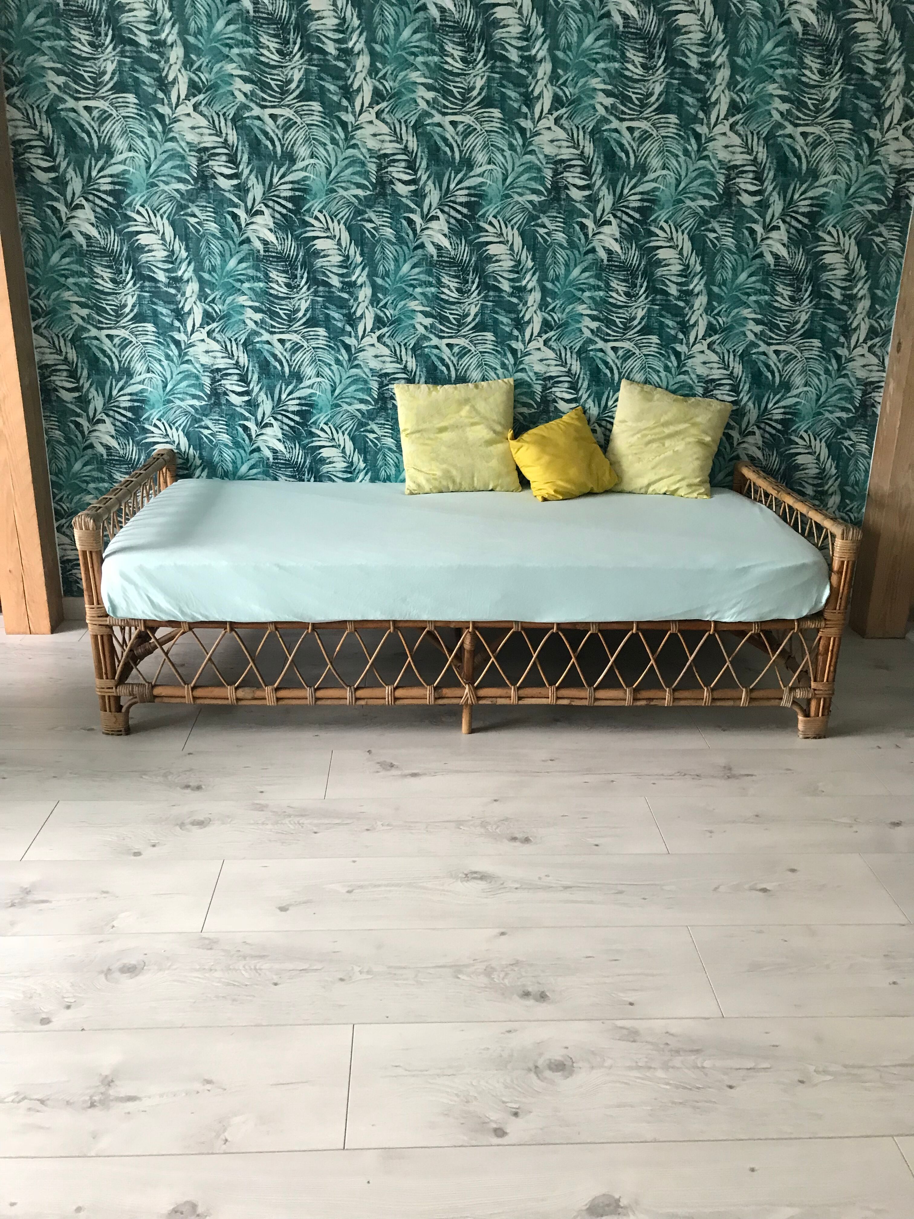 Rattan bed