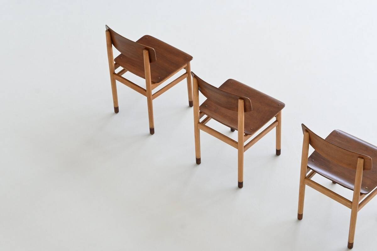 Set of four Danish dining chairs Kvetny and Sonners Denmark 1960