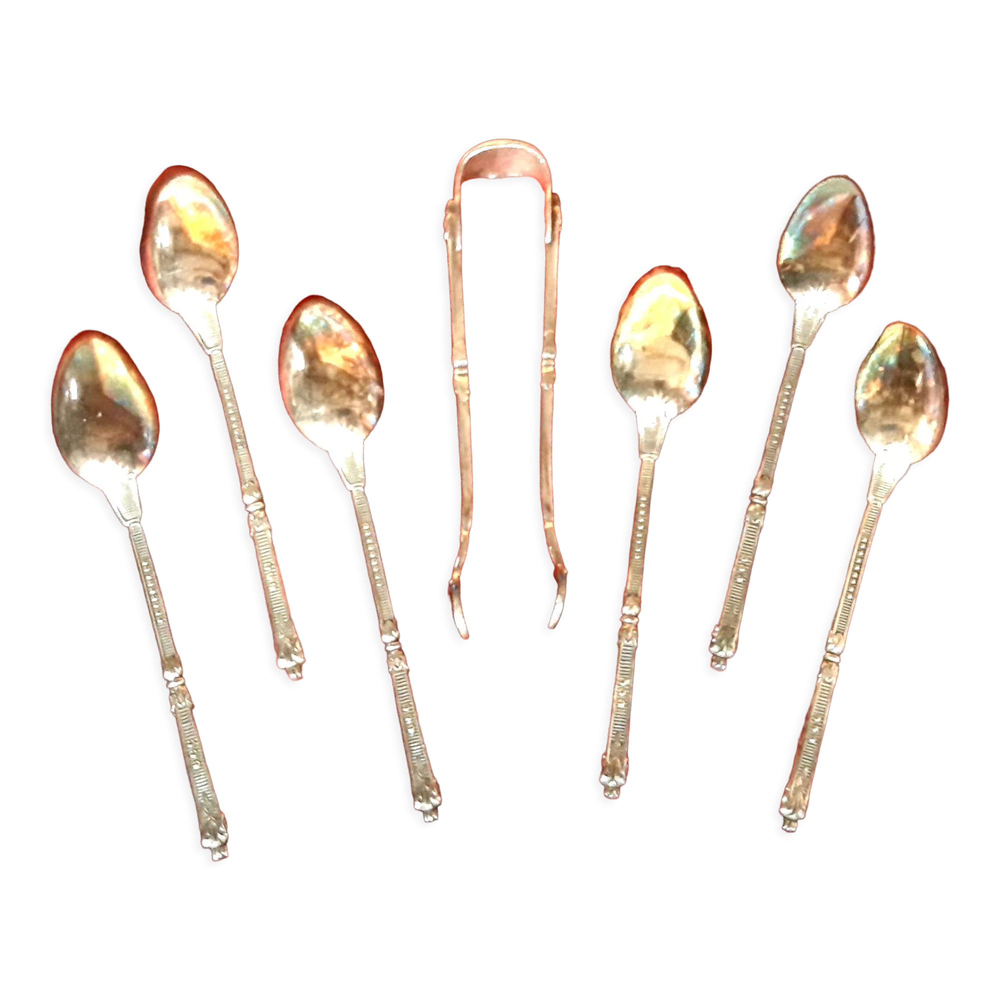 Punched antique tea/coffee set