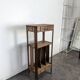Meuble à partitions 1900 en noyer à casiers et un tiroir