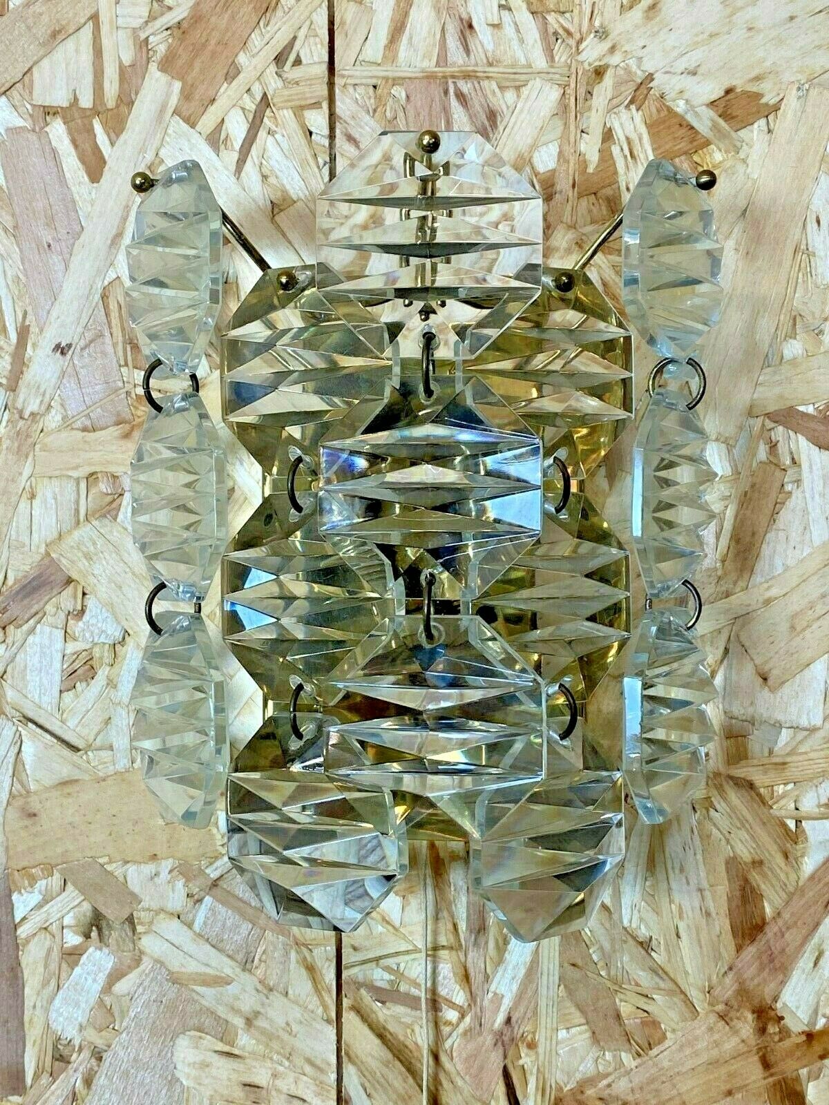 60s 70s Kinkeldey Wall Light Glass Wall Lamp Space Age Design 60s 70s