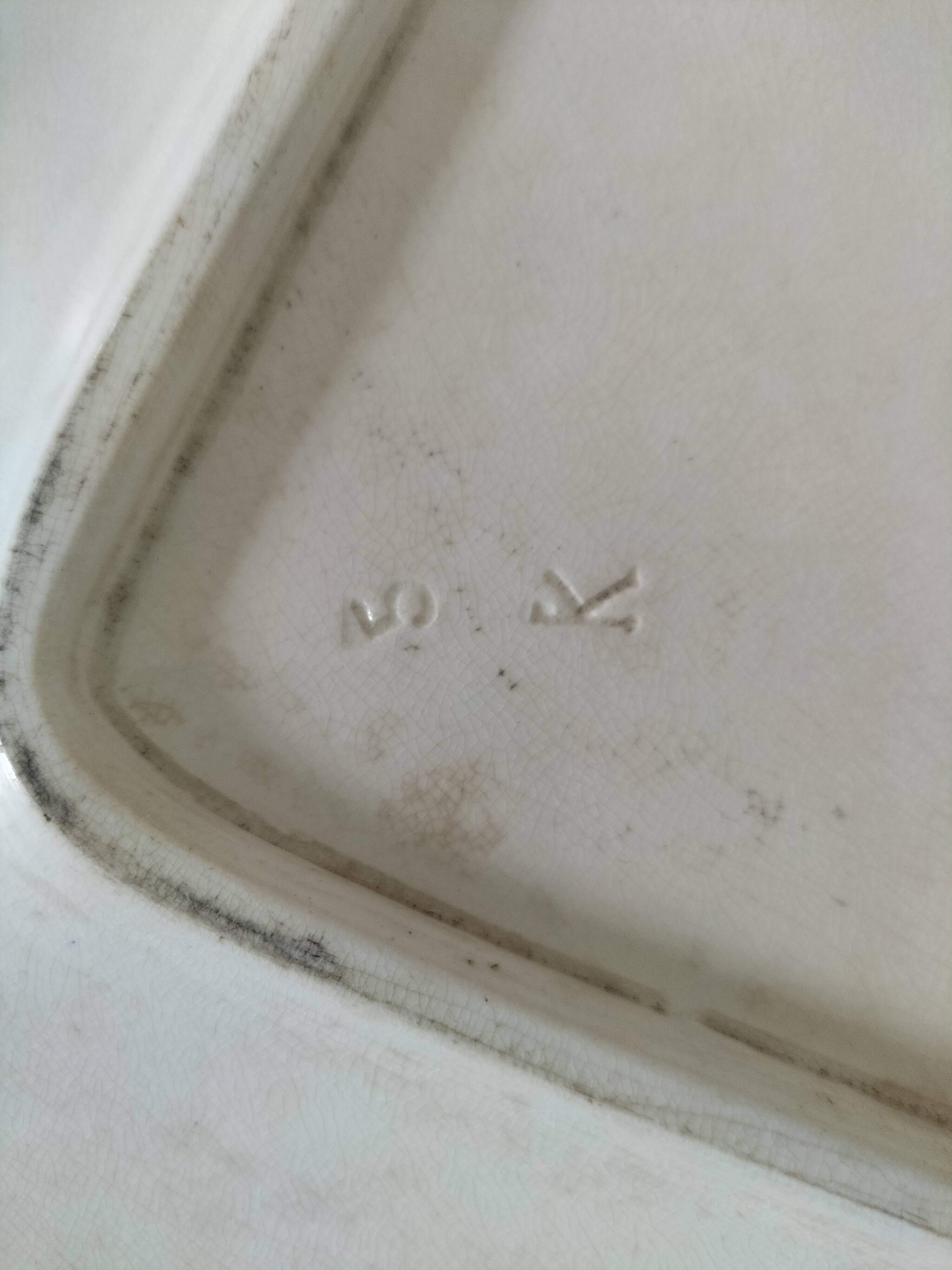 Antique set of rectangular dish and soup tureen – Mouzin-Lecat & Cie