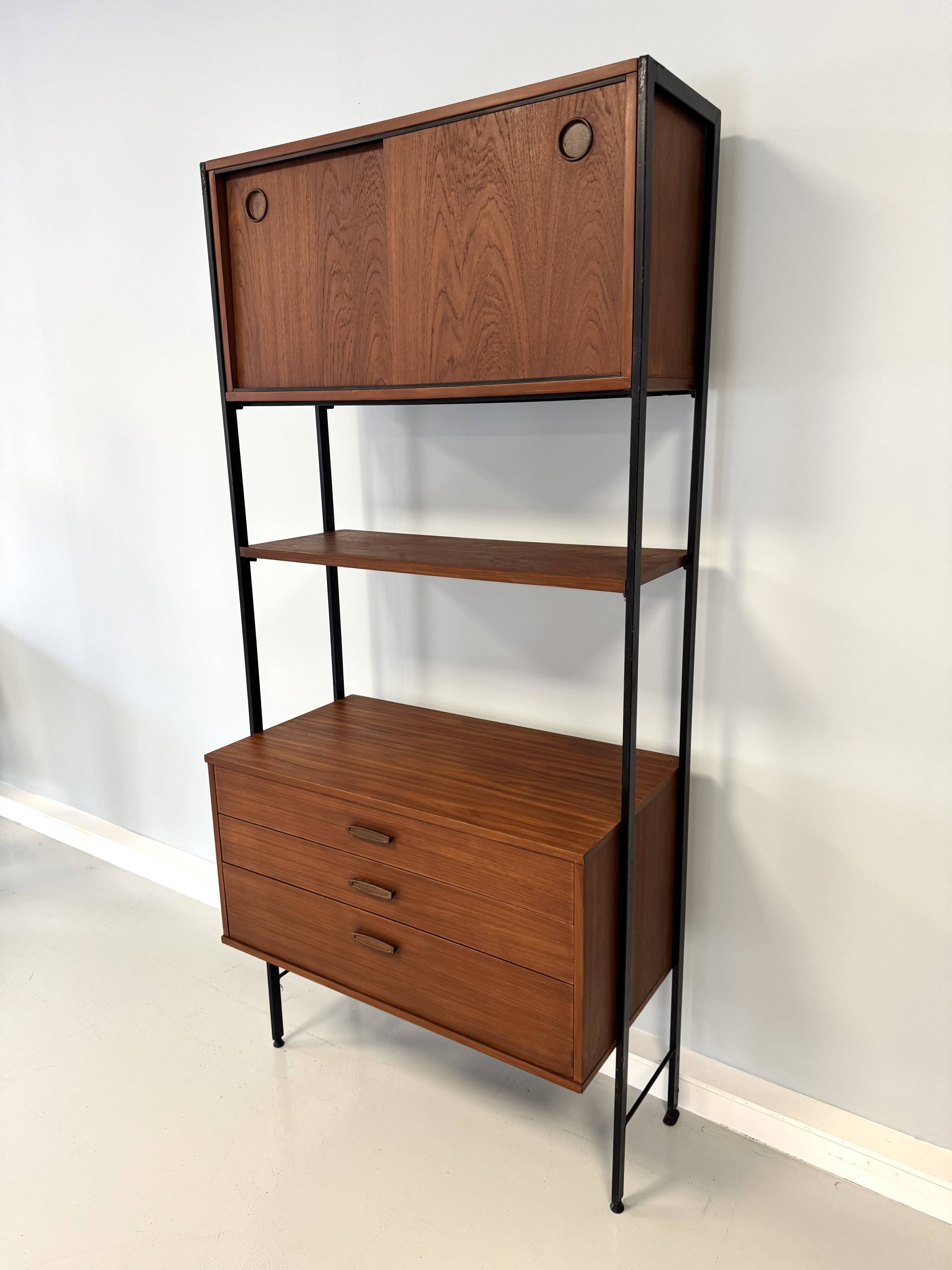 Bibliothèque, meuble de rangement par Avalon, années 1960