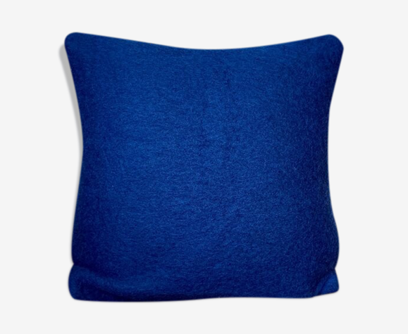 Coussin en natté de laine et laine bouillie 40 cm