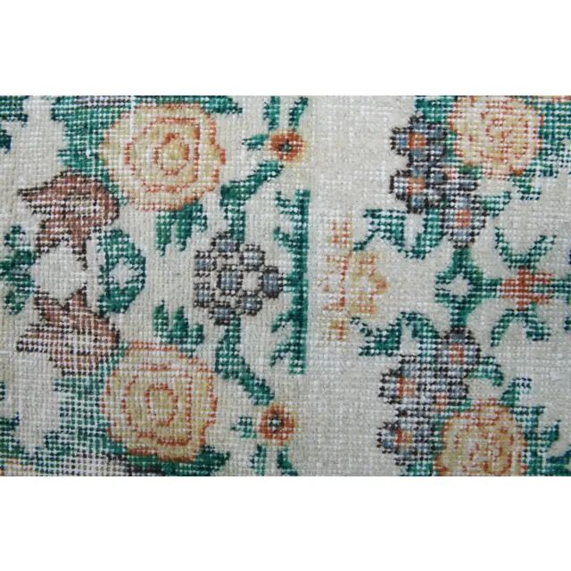 1970s Vintage Turkish Hand-Knotted Area Rug 86x177