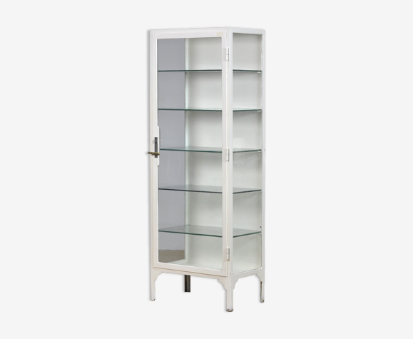 Vitrine médicale en fer et verre, années 1930
