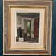 Original Swedish Oil on Canvas – 'Kitchen II' by Osvald Rasmussen – Signed – Vintage and Framed – 41 × 37 cm (16.1" × 14.6")