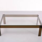 Smoked Lucite coffee table Space Ace France 1970s