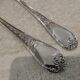 2-piece fish serving set, silver-plated metal, goldsmith V, rocaille marly