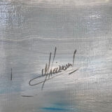 Marine. double-sided oil on canvas signed by michel leveau.