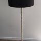 Floor lamp in faux-bamboo style, made of bronze and brass by Jacques Adnet