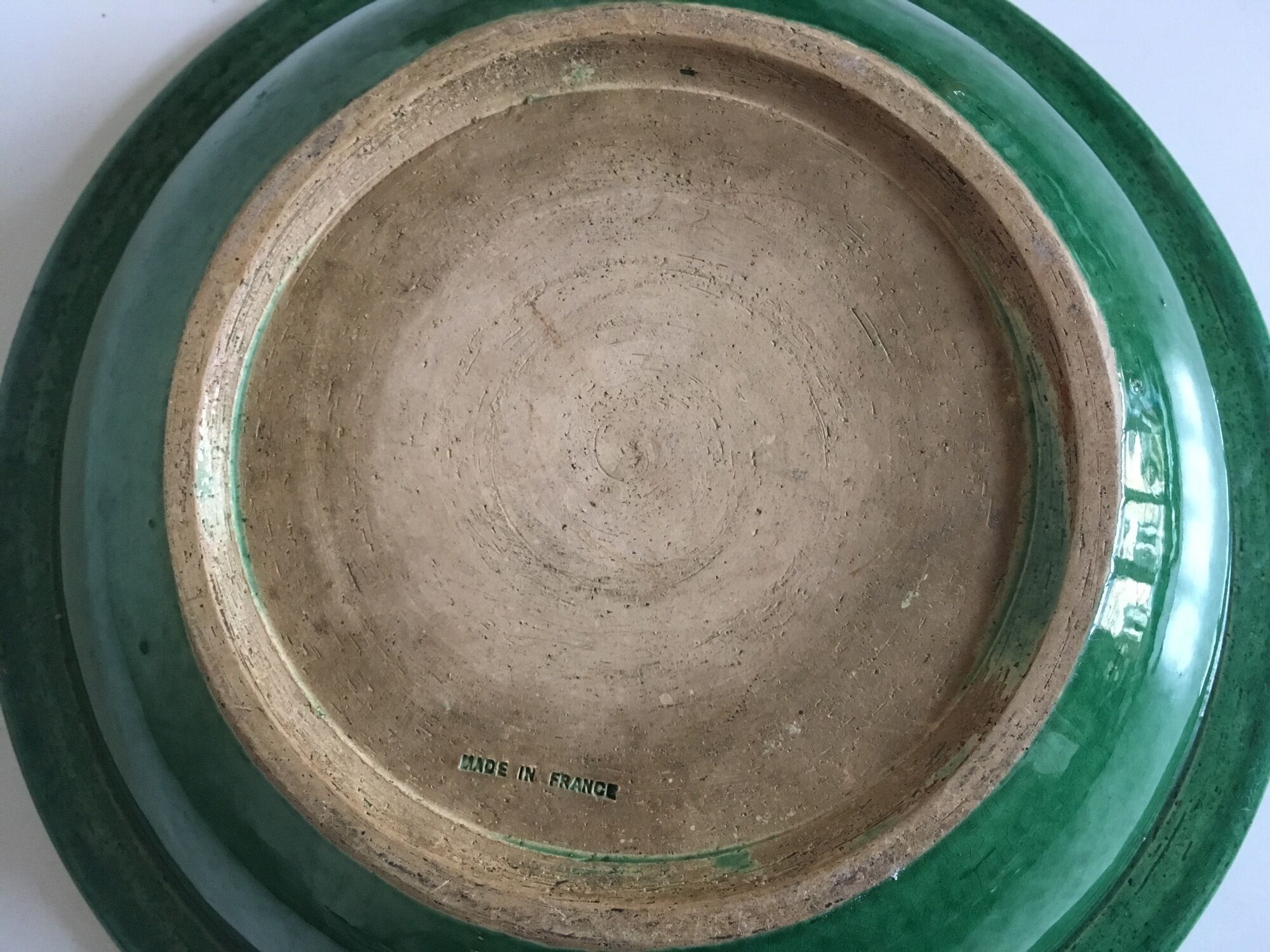 Dish glazed terracotta 50 Vallauris