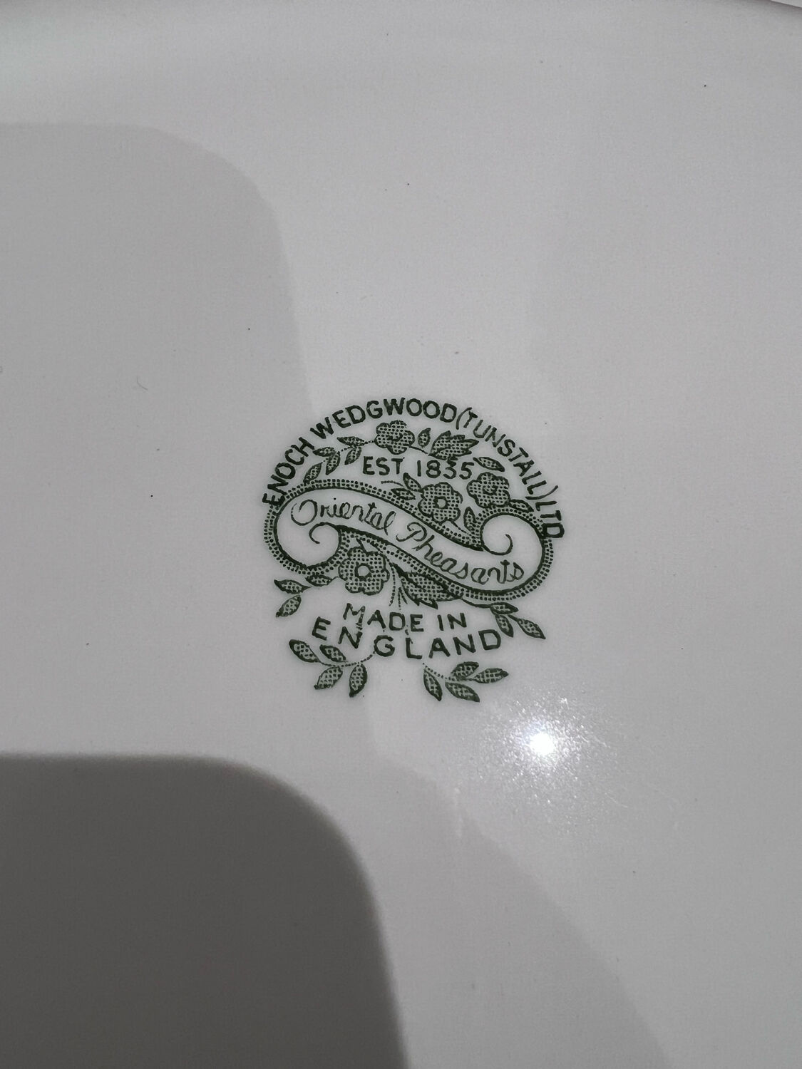 English porcelain dish