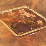 Small cut Legras glass enamelled new art