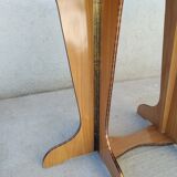 Oval table with formica flap