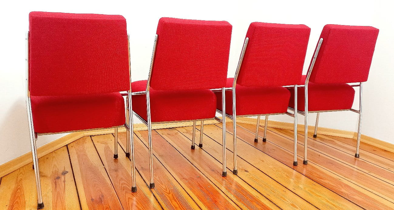 A set of four chairs designed by Hynek Gottwald, Czechoslovakia, Bauhaus