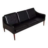 Canapé 3 places Hans Olsen modele 800/3 Cuir noir