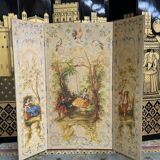 Screen painted in the taste of the 18th century