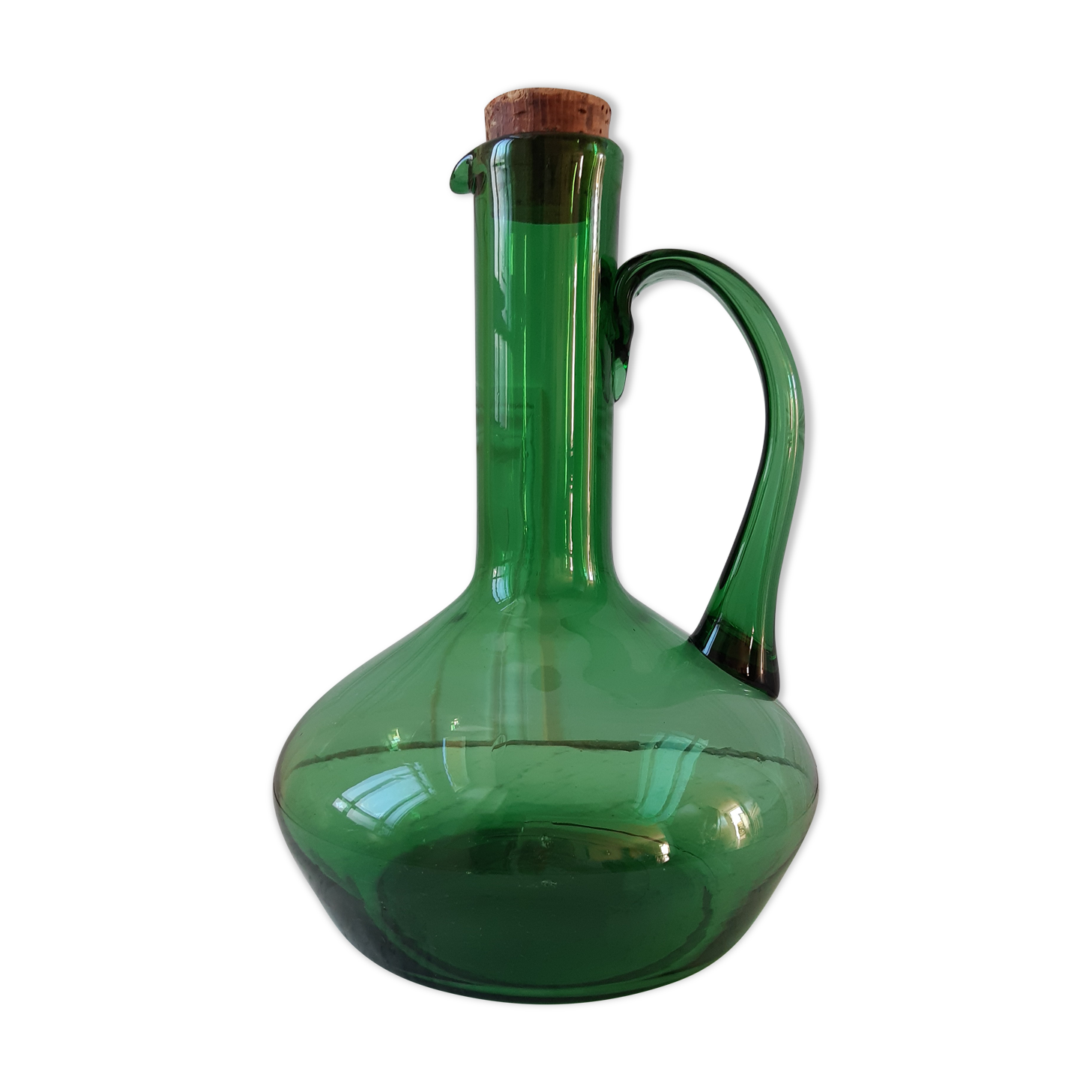 Green bottle / pitcher 60s-70s