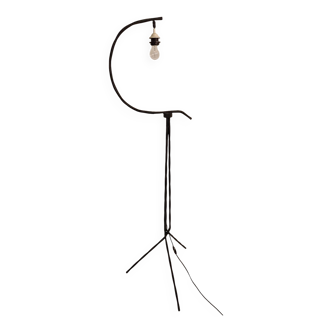 Twisted wrought iron floor lamp 1950 1960