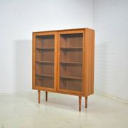 Showcase by Poul Hundevad 1960s skandinavian Teak Danish Highboard
