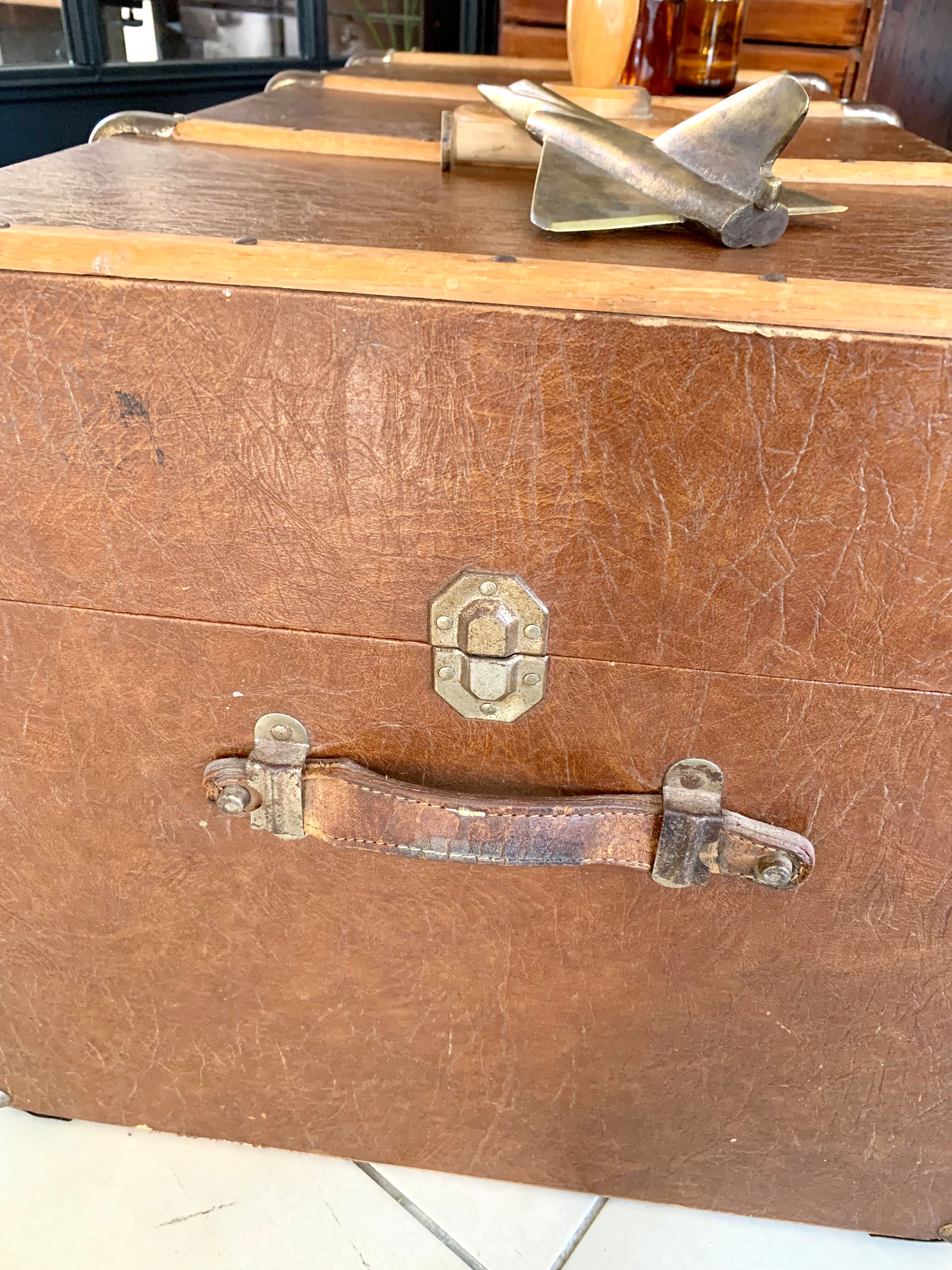 Old  vintage travel trunk