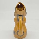 Pitcher / jug Dog / ceramic dachshund / slip / vintage