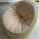 Cinna swivel armchair ottoman model - new condition - alcantara and fabric