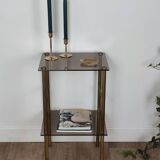 Brass side table/end table