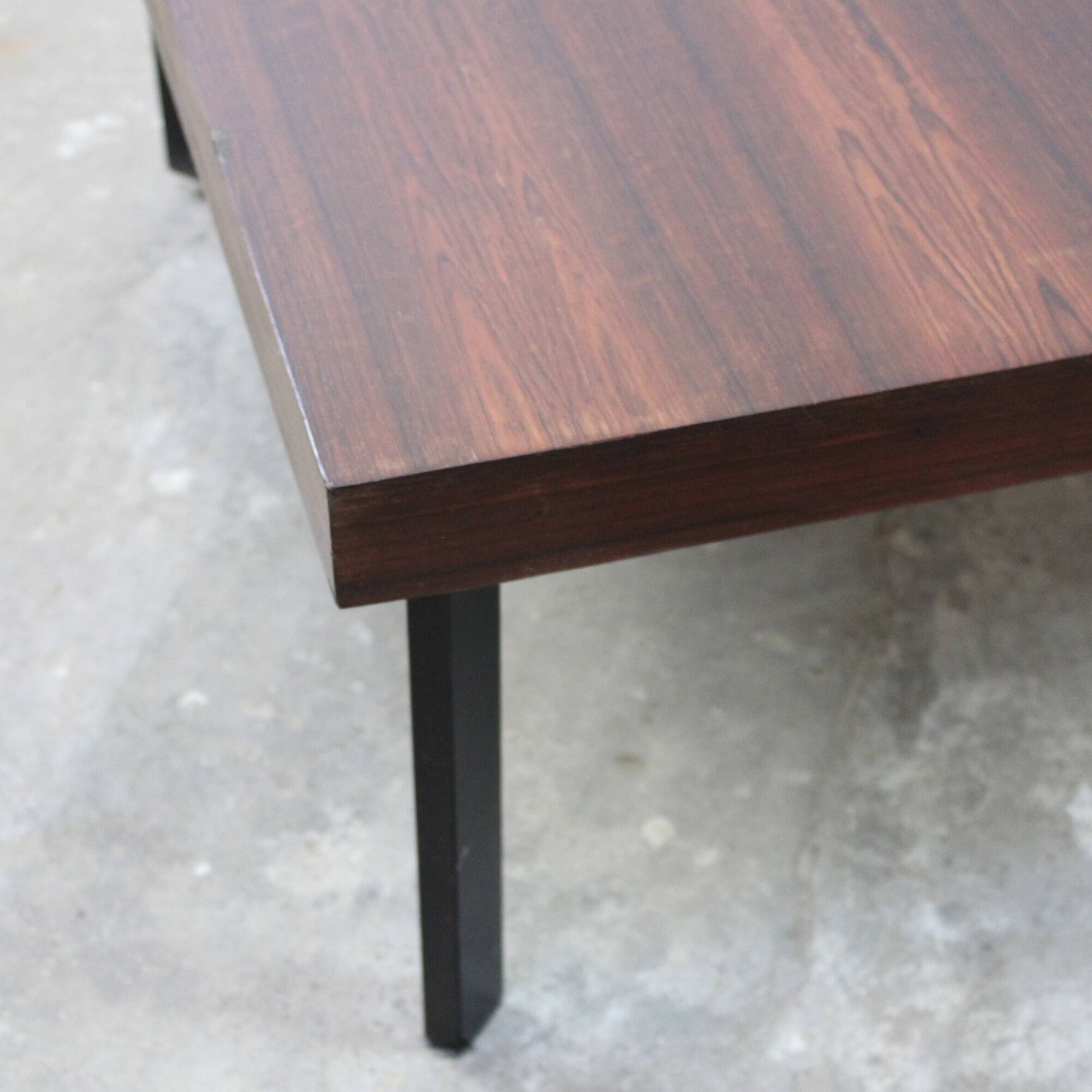 Square teak coffee table by Pierre Guariche for Meurop