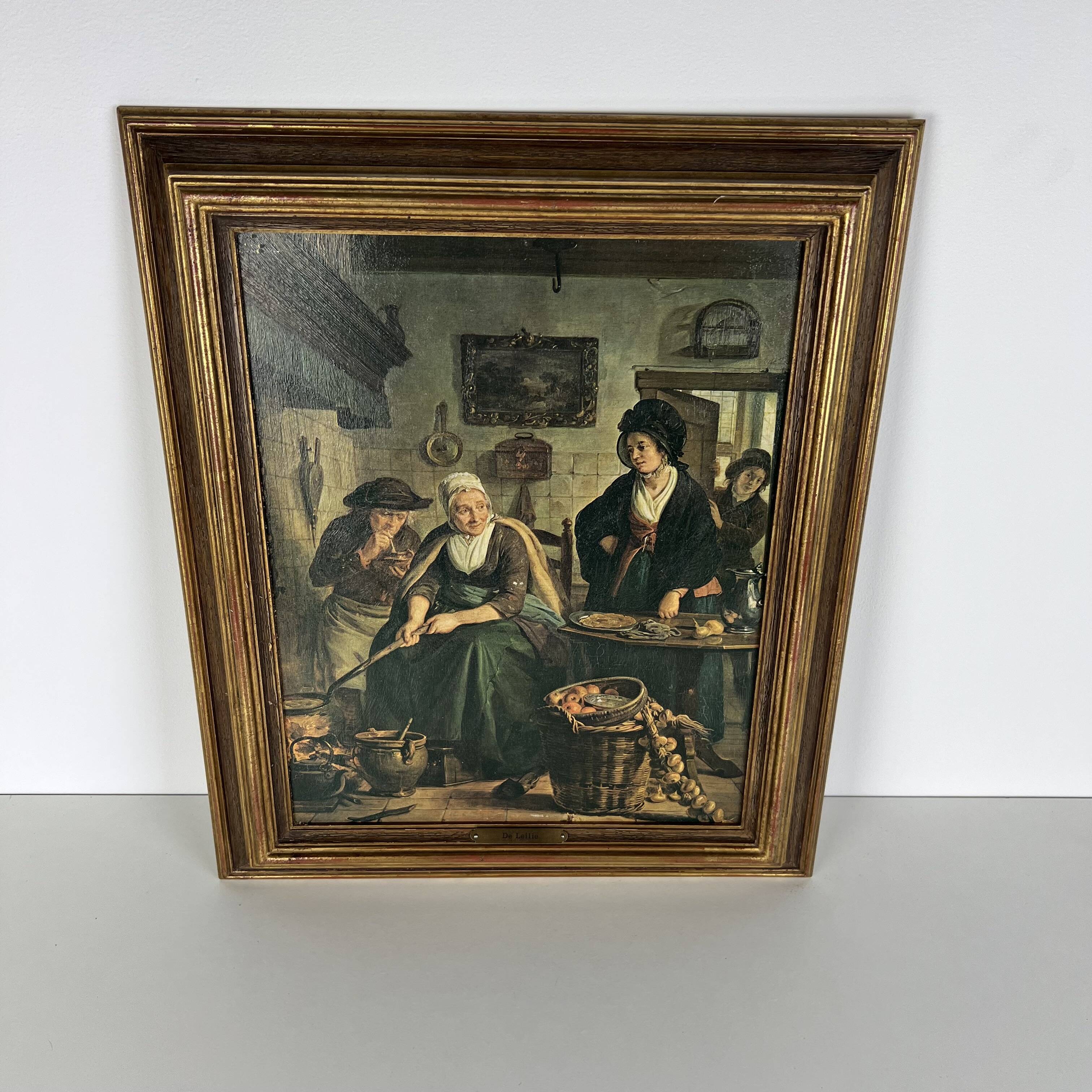 Renaissance Painting, Chromolithograph Reproduction, Giclée, By Leilie