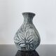 Vintage engraved ceramic soliflore vase