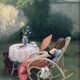 Oil painting on canvas signed dimensions: height -54.5 cm - length -46.5