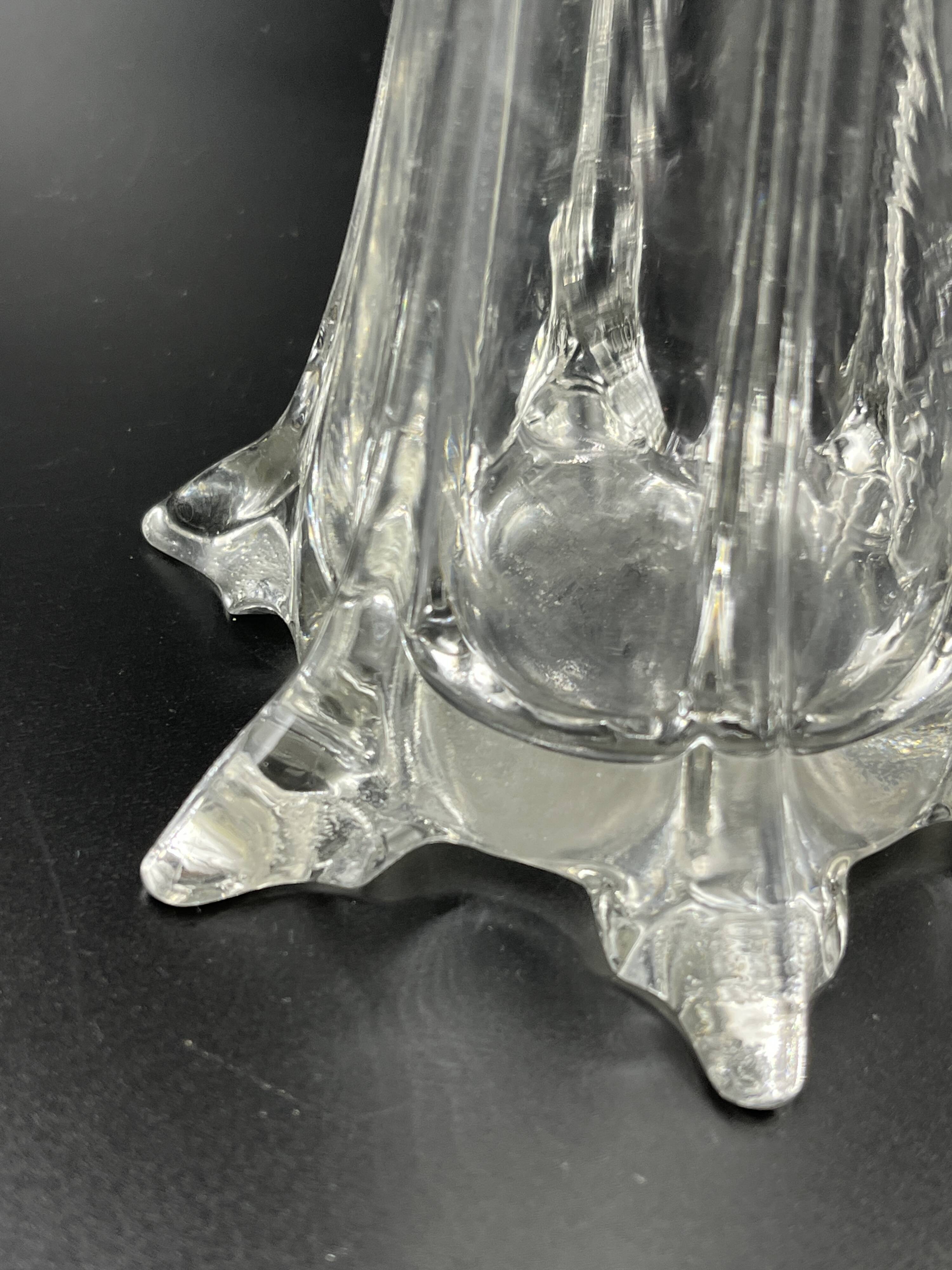 Art Deco moulded glass soliflore