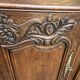 Louis XV style sideboard in solid oak, country style, 19th century