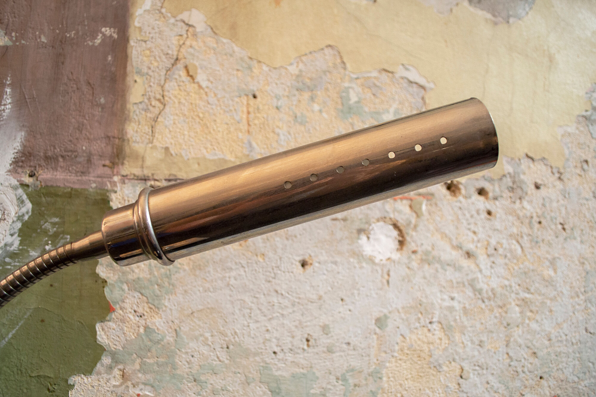 Nickel-plated metal table lamp Italia 70