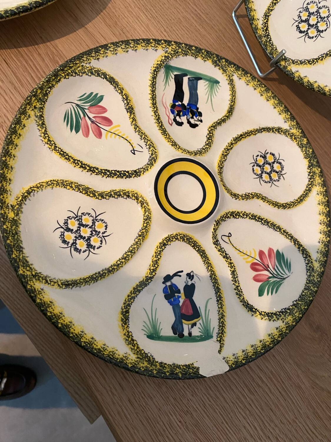 Henriot oyster service Quimper