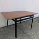 Marcel Gascoin modernist dining table + extension 1950