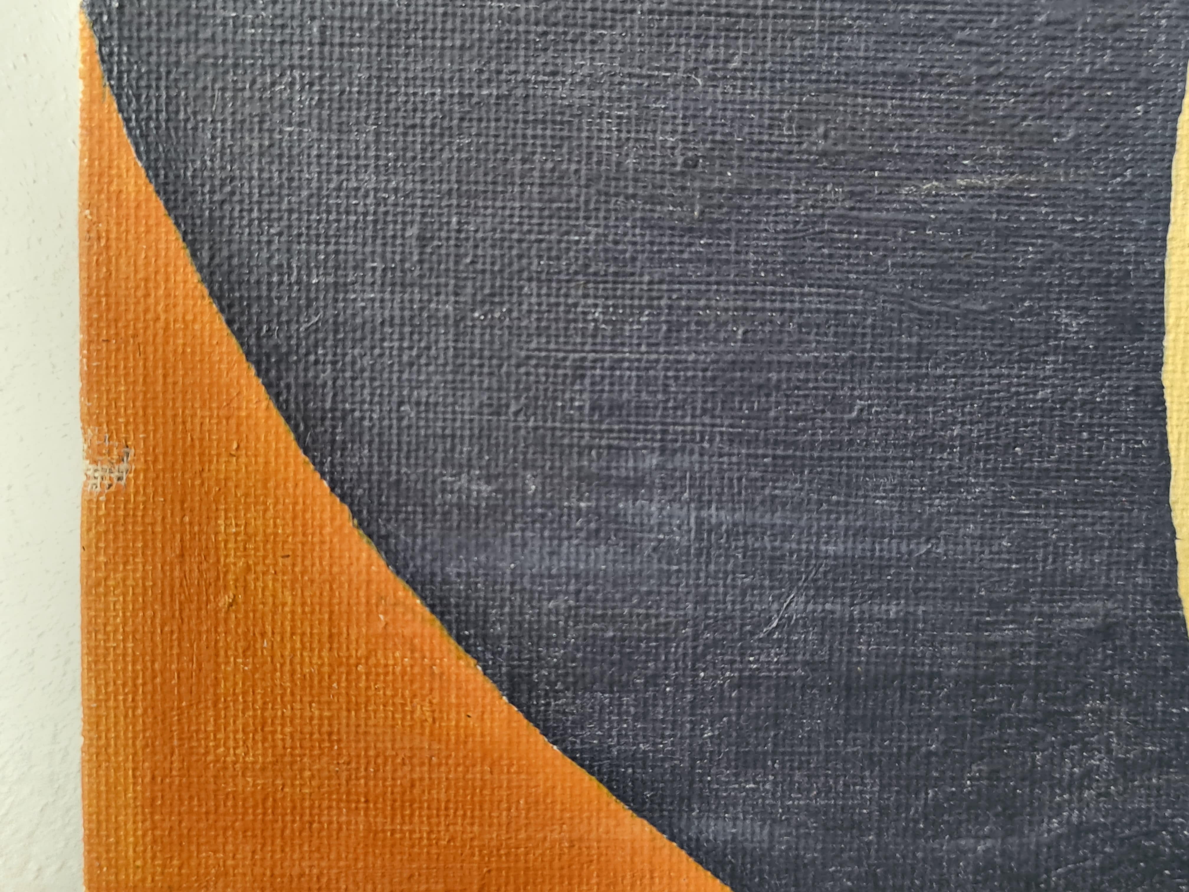 Painting op-art, acrylic on cardboard